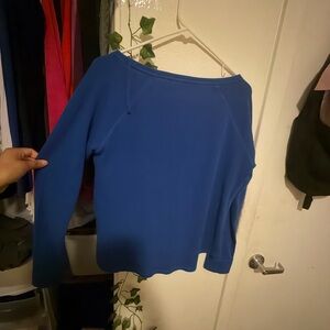 Aeropostale Royal Blue Off-Shoulder Sweatshirt